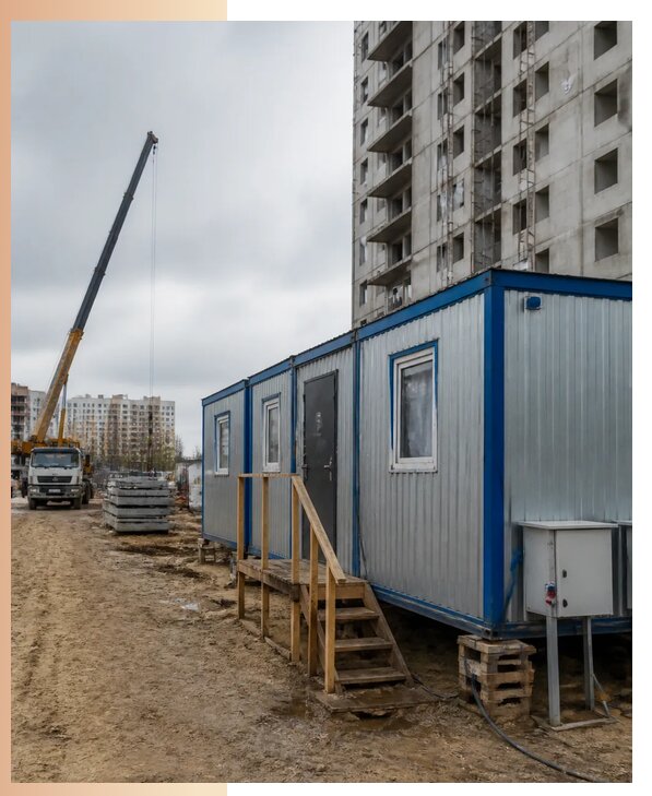 Аренда строительных вагончиков для рабочих в Бийске